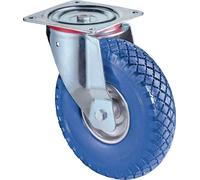Roulette pivotante D.200mm Trgf.75kg m.PlateauPolyuréthanenoir BS ROLLEN