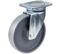 roulette pivotante de 200 mm avec roue en fonte grise