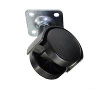 Roulette pivotante de 40 mm sur plaque avec cadre en acier robuste pour meuble, chaise, table, remplacement avec rotation fluide