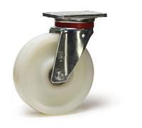Roulette pivotante diamètre 150 mm roue polyamide 6 blanc renforcée - 500 Kg