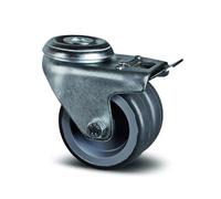 Roulette pivotante double galet - blocage total - fixation œil - Agila Twin TENTE