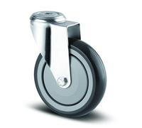 Roulette pivotante économique - pour meuble ou appareil - il -ø 125mm - Agila TENTE