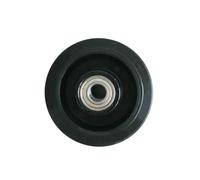 Roulette pivotante en caoutchouc plein POEV 100/15K, charge 200 kg, roulement à billes, roulette industrielle 100 mm x 38 mm