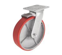 Roulette pivotante industrielle avec frein 200mm