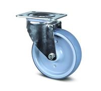 Roulette pivotante inox - milieu alimentaire - à platine ø 125 mm - Alpha TENTE