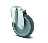 Roulette pivotante multiusage - fixation à trou central - ø100mm - Agila TENTE