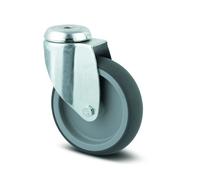 Roulette pivotante multiusage - fixation à trou central - ø100mm - Agila TENTE