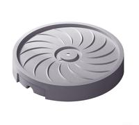 Roulette pivotante pour pot de fleurs avec plateau de drainage et stockage d'eau pour un mouvement et un entretien sans couture des plantes d'intérieur (gris, 30 cm)