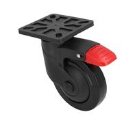 Roulette pivotante silencieuse et résistante à l'usure, roulement de 180 kg, roue 12,7 cm, multi-usage avec frein for chariot