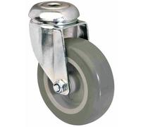 Roulette pivotante sur œil - bandage polyuréthane - diamètre 100 mm TENTE