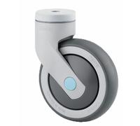 Roulette pivotante synthétique - fixation à œil - diamètre 125 mm TENTE