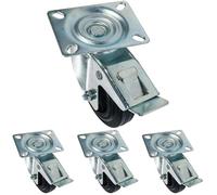 Roulette pivotante WERKA PRO avec frein Ø 100mm (Lot de 4)