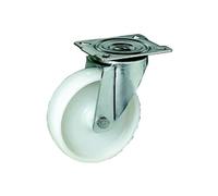 Roulette platine pivotante polypropylène blanc 65mm - PRODIF SOMEC - 22025