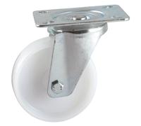 Roulette pivotante polyamide - 125 mm - 150 kg - Alésage lisse AVL