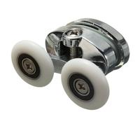 Roulette Porte Coulissante Douche Lot de 2 roulettes de 25 mm en alliage de zinc for porte de douche double Roulette Douche