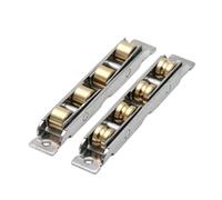 Roulette Porte Coulissante Douche Stainless Steel Window Pulley Slot Wheels Silent Copper U Groove Track Door Roller Casters Sliding(88Type 4pcs)