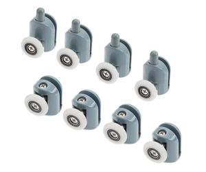 Roulette Porte Coulissante,Roulette Porte de Douch 4pcs-8pcs / Set 23/25 / 27mm Rouleau de porte Pop Up Poulie Roues Poulie Poulie Roulement Matériel de douche Cabine Accessoires de cabine(4pcs up 4pc