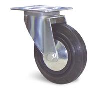 Guitel point M - Roulette Port-roll Manutal pivotante 158 x Ø 125 mm - Portée 125 Kg G