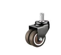 Roulette Pour Chaise De Bureau Roulettes de chaise bureau lourdes 2 pouces, 10 mm, roulettes à vis, poulies universelles for meubles table chevet, roue silencieuse pour Sols Durs(Color03)