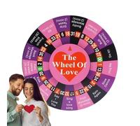 Roulette pour Couples, Jouet De Bureau À Roulette - Roue Roulestte Pousr Adultes | Rsoulette Às Batterie, Jeu De Fidget, La Roue De l'amour, Jeu De Société À Boire pour Adultess