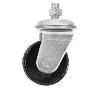 Roulette pour Cric Hydraulique 12mm Métal Argenté, Roue Pivotante Avant | Assemblage Complet, Installation Simple, Remplacement Rapide, Mobilité D’équipement, Entretien Automobile, Atelier,
