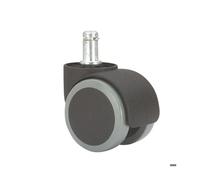 Roulette pour fauteuil de bureau - ALEX - Modèle 50 mm - Polyuréthane - Charge 50 kg - Silencieuse