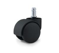 Roulette pour Fauteuil de bureau Universelle - WAYTEX - Diamètre 50 mm - Couleur Noir