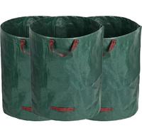 roulette pour fauteuil roulant Lot de 2 conteneurs de déchets de jardin réutilisables de 200 L for la collecte des feuilles, des mauvaises herbes et de l'herbe(400l)