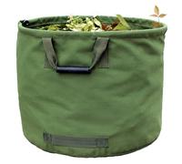 roulette pour fauteuil roulant Sac de jardin grande capacité de 33 gallons, sac à feuilles réutilisable, poubelle pliable(Green)