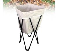 roulette pour fauteuil roulant Sac de ramassage de feuilles de jardin vertical de grande capacité avec cadre de support, bac de rangement réutilisable