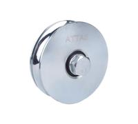 Roulette pour portail coulissant - Diamètre : 100 mm - Diamètre : 20 mm - Rainure ronde - Galvanisée - Charge maximale : 420 kg - Avec axe