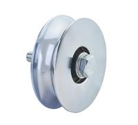 Roulette pour portail coulissant SOTECH Ø 80 mm en acier galvanisé Roulette Capacité de charge 300 kg Roulement à billes étanche Roulette pour portail Largeur de roulette 24 mm Rayon de rainure