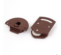 Roulette pour porte coulissante SOURCING MAP roulette porte coulissante placard armoire Marron Foncé plastique 3,6mm Montage Trou