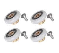 Roulette pour porte de douche SOURCING MAP 20mm Diamètre Porte en Verre Roulette Porte Coulissante 1 Kit(4 Pièces)