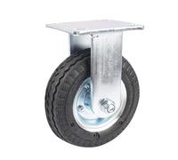 Roulette robuste de 15 cm (6 pouces) avec roue directionnelle gonflable en caoutchouc résistant à l'usure, for chariot bagages d'hôtel (usine)(6-inch-A-fixed)