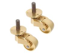 Roulette Robuste en Laiton 360° pour Meubles, Rotation Fluide | Remplacement Rapide, Mobilité Retrouvée, Usage Bureau et Maison, pour Bureaux et Présentoirs, Finition Or