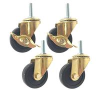 roulette, Roulettes, roulettes pivotantes avec frein, roulette de meuble à boulon M8, capacité de charge 120 kg, lot de 4