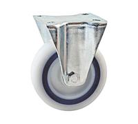 Roulette saturne grise 100 mm fixe AVL 5948220