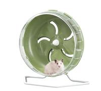 Roulette silencieuse de 21,3 cm réglable en hauteur pour hamster, roue d'exercice silencieuse, accessoires de cage pour gerbille, cochon d'Inde, souris, Sugar Glider (vert)