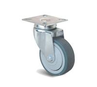 Roulette Uniroll caoutchouc grise à platine pivotante 50mm - GUITEL HERVIEU - 66502