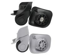 Roulette Valise, Roue De Valise Lot de 3 paires roulettes pivotantes silencieuses for valises(Grey Small)