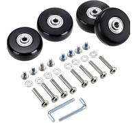 Roulette Valise, Roue De Valise Lot de 4 roulettes rechange avec vis for valises voyage, kit réparation d'essieux, silencieuses 40/45/50/60 mm(60mm-4Pcs)