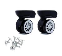 Roulette Valise, Roue Valise Lot de 2 paires de roulettes pivotantes silencieuses for valises A09 et A57, pivotantes à gauche et à droite, silencieuses, pièces de rechange for valises à monter soi-mêm