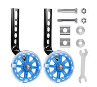 Roulette Velo Rnfant,Roue Auxiliaire,Stabilisateur Velo Enfant Rroulette Velo Stabilisateur-Avec Lumière Led Colorée-La Hauteur Peut être Ajustée,Applicable à Velo Enfant 20 Pouces-12 Pouces
