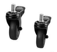 Roulette verrouillable de 7,6 cm pour grill et grills Louisiana - Pivote de rechange robuste pour Pro Series 1100, Austin XL, pour Navigator 850 - Noir