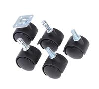 Roulettes 4 pièces 30mm chaise roue meubles roulette pivotante de frein remplacer matériel chariot silencieux Protection(A3)