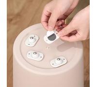 Roulettes auto-adhésives, 8 pièces, roues à bille pour meubles, mini pivotantes, avec goupille 360 degrés, roues auto-adhésives