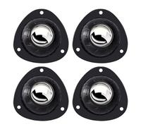 Roulettes autocollantes, 4 Pcs Self Adhesive Mute Caster Wheels 360 Swivel(Black)