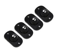 Roulettes autocollantes, 4 Pcs Self Adhesive Mute Caster Wheels 360 Swivel(Black2)