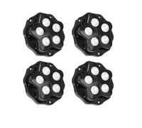 Roulettes autocollantes miniatures - Pivotantes à 360°, installation sans perçage for meubles légers (4/8 pièces)(Blue)